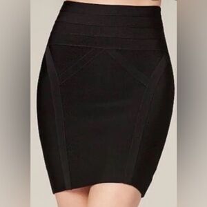 NWT BeBe High Waisted Classic Black Pencil Skirt
